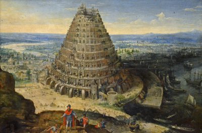 Franciául:  Bábel tornya alkotó: Lucas van Valckenborch