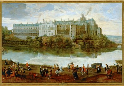 A brüsszeli királyi palota ... (festmény vászonra) alkotó: Lucas van Valckenborch