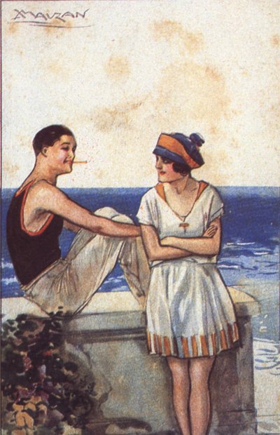 Ünnepi romantika (színes litó) alkotó: Luciano Achille Mauzan