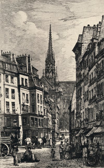 „Place Maubert”, 1915 alkotó: Lucien Gautier