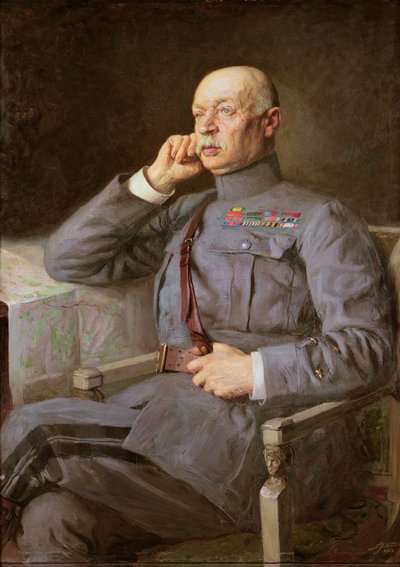 A francia marshall Fayolle Emile portréja alkotó: Lucien Hector Jonas
