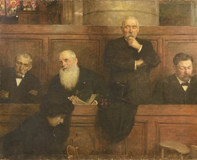 The Churchwardens (olaj, vászon) alkotó: Lucien Hector Jonas