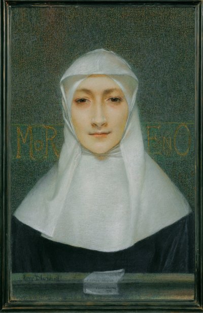 Marguerite Moreno színésznő Georges Rodenbach A fátyol című darabjában. alkotó: Lucien Levy-Dhurmer