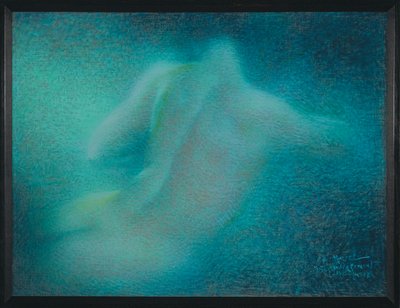 Harmonie en bleu, variation sur la Sonate au clair de lune - Kék harmónia, variációk Beethoven Holdfény-szonátájára alkotó: Lucien Levy-Dhurmer