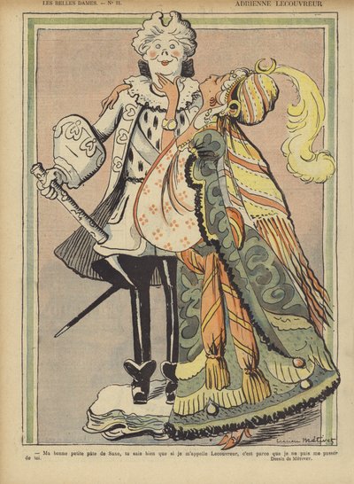 Adrienne Lecouvreur, Le Rire illusztrációja alkotó: Lucien Metivet