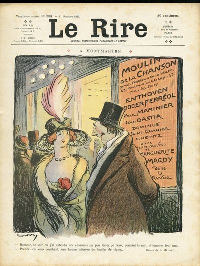 A Le Rire borítója alkotó: Lucien Metivet