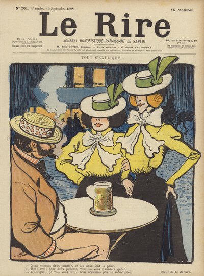 Illusztráció Le Rire alkotó: Lucien Metivet
