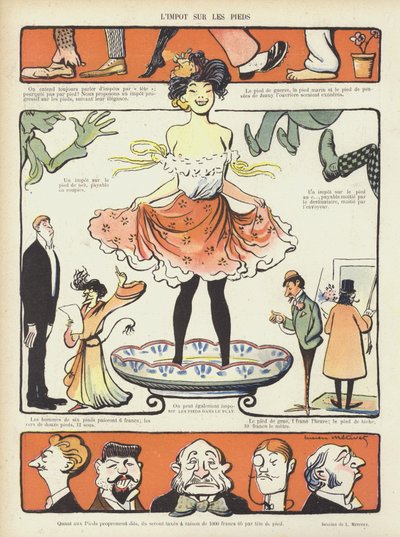 Illusztráció Le Rire alkotó: Lucien Metivet