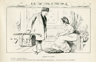 Illusztráció: Le Rire, 24/08/24 - Visszatérés Oroszországból - Antiklerikalizmus, Oroszország, köztársasági elnök, Kalapok, Hivatalos látogatás - Marianne, Poincare Raymond (metszet) alkotó: Lucien Metivet