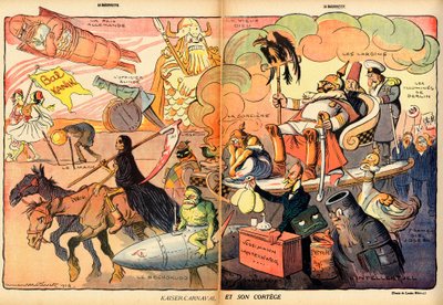 A bajonett, szatirikus színben alkotó: Lucien Metivet