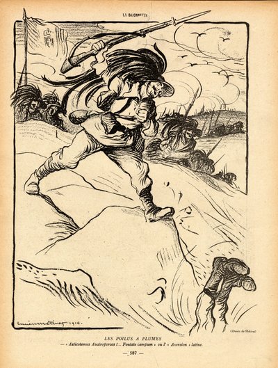 The Bayonet, Szatirikus fekete-fehér alkotó: Lucien Metivet
