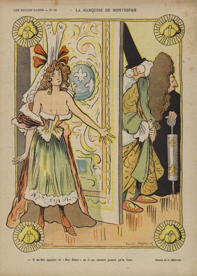 De Montespan márkinő, Le Rire illusztrációja alkotó: Lucien Metivet