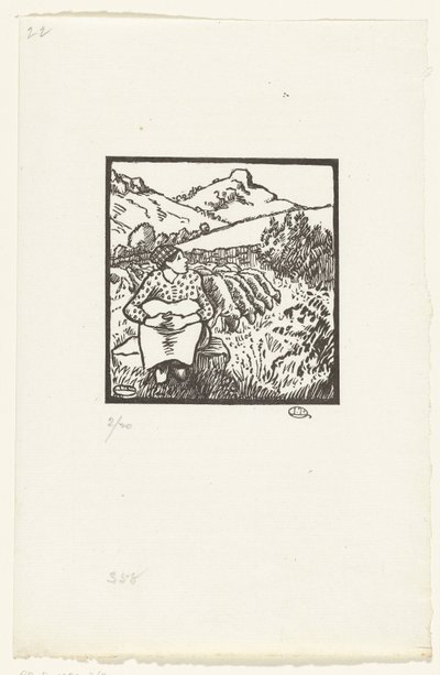 Herderé Bergère C.O. a Mont Tour alkotó: Lucien Pissarro