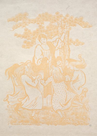 25. ábra: La Ronde, 1893. alkotó: Lucien Pissarro
