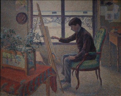 A műhelyek belseje alkotó: Lucien Pissarro