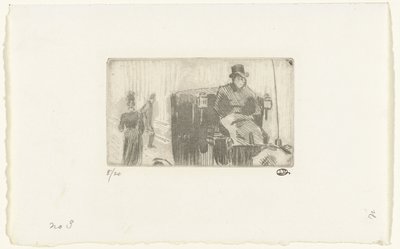 Kocsi az esőben alkotó: Lucien Pissarro
