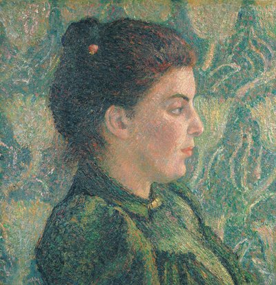 Esther portréja profilban alkotó: Lucien Pissarro