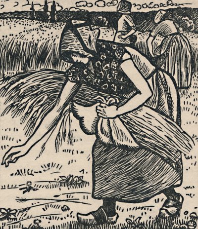 Ruth Gleaning, 1919 alkotó: Lucien Pissarro
