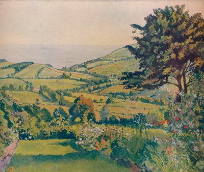 Tengerre néző kilátás, Halastavak, 1915, c1932 alkotó: Lucien Pissarro