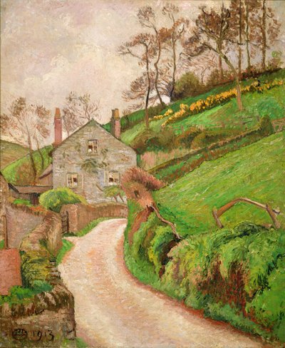 A vadőr háza, vagy a kertész házikója alkotó: Lucien Pissarro