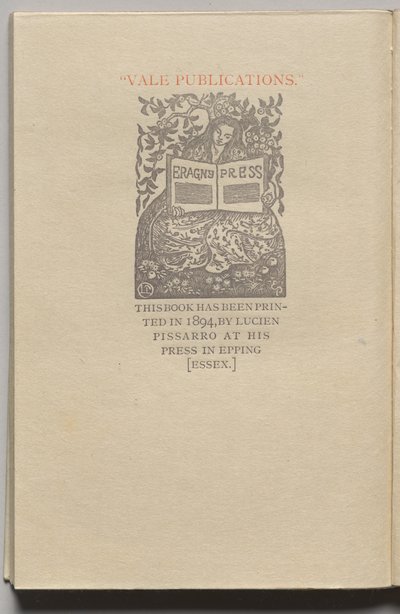 A halak királynője: 13. tábla (kolofon) alkotó: Lucien Pissarro