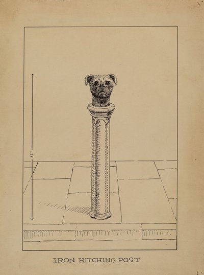 Öntöttvas vonóoszlop alkotó: Lucien Verbeke