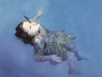 Lebegő lány, 2004 (olaj, vászon) alkotó: Lucinda Arundell