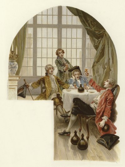Illusztráció A botrány iskolájához (chromolitho) alkotó: Lucius Rossi