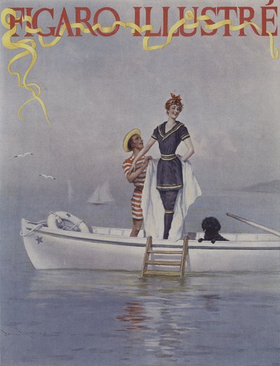 Teljes víz a tengeren. A Le Figaro Illustre borítója, 1894. augusztus alkotó: Lucius Rossi