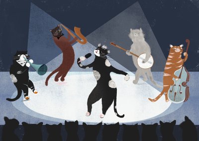 Jazz Cats, 2015 (digitális) alkotó: Lucy Banaji