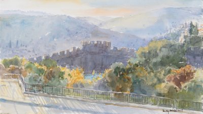 Hills Beyond the City, Sunrise, Jeruzsálem, 2019 (papír nélkül) alkotó: Lucy Willis
