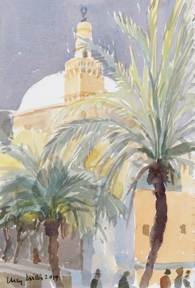 Old City Palms II, Jeruzsálem, 2019 (papír nélkül) alkotó: Lucy Willis