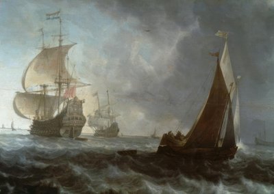 Holland hadihajók alkotó: Ludolf Backhuysen