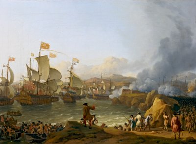 A Vigo Bay-i csata alkotó: Ludolf Bakhuizen