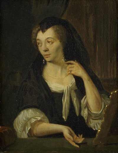 Anna de Hooghe (1645-1717). A festő negyedik felesége alkotó: Ludolf Bakhuysen