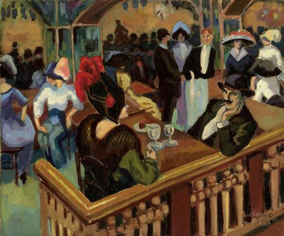 Cafe Parisien (Bal Tabarin) alkotó: Ludovic-Rodolphe Pissarro