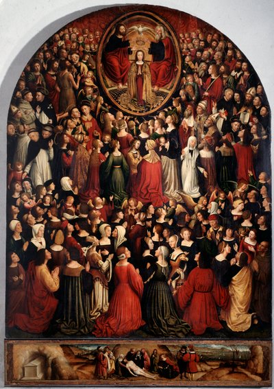 Szűz koronázása a paradicsomban (festmény alkotó: Ludovico Brea