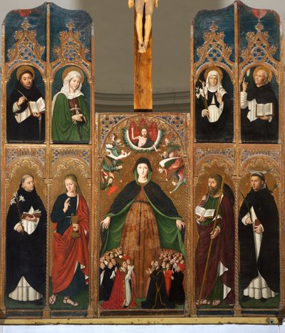 Az Irgalmas Szűzanya poliptichonja alkotó: Ludovico Brea