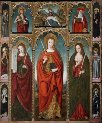 Szent Devota poliptichon, 1517 körül (tempera, tábla) alkotó: Ludovico Brea