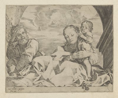 Szent Család egy boltív alatt alkotó: Ludovico Carracci