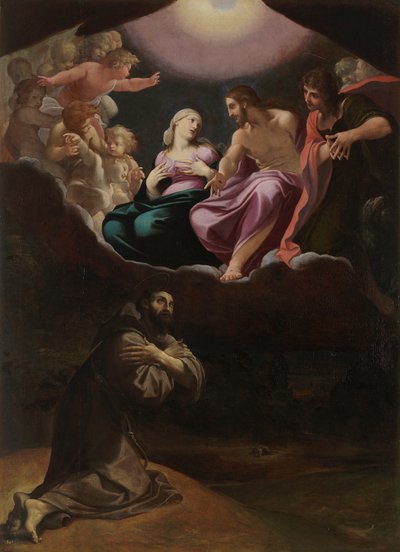 Assisi Szent Ferenc a Portiunculában alkotó: Ludovico Carracci