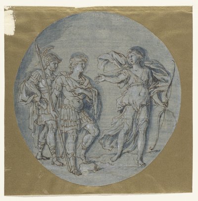 Diana beszél Aeneasszal és Achatessel alkotó: Ludovico Gimignani