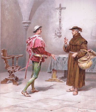 Szent Ferenc barát! Micsoda változás van itt., Rómeó és Júlia illusztrációja, alkotó: Ludovico Marchetti