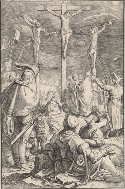 Keresztre feszítés A szenvedély (sorozat címe) alkotó: Ludovicus Siceram