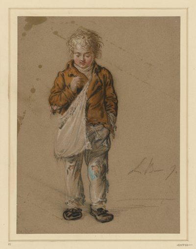 Koldusfiú táskával alkotó: Ludwig Buchhorn