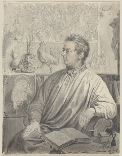 Clemens Brentano alkotó: Ludwig Emil Grimm
