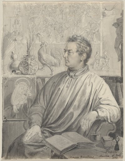 Clemens Brentano alkotó: Ludwig Emil Grimm