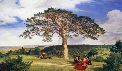 Nagy fenyő a Bruhl-völgyben, Moding közelében alkotó: Ludwig Ferdinand Schnorr von Carolsfeld