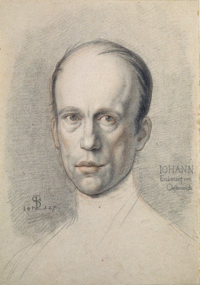 János osztrák főherceg portréja, Schnorr von Carolsfeld, Ludwig Ferdinand alkotó: Ludwig Ferdinand Schnorr von Carolsfeld