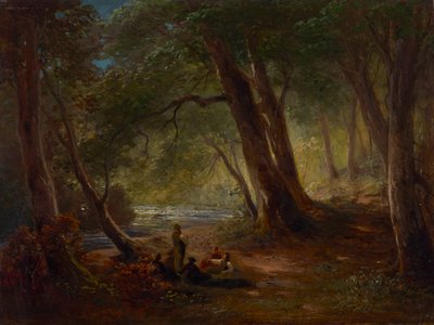A Würmön Mühltal mellett alkotó: Ludwig Gebhardt